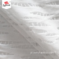 Biała 100% poliestrowa tkanina żakardowa na sukienkę